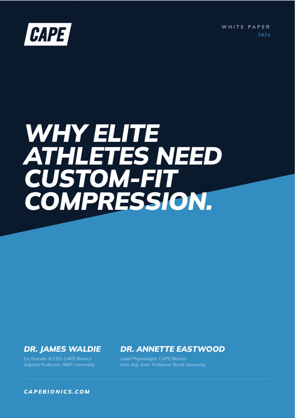 CAPE sport white paper cover