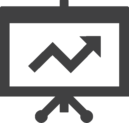 chart arrow up icon